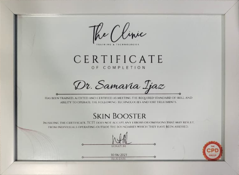 Dr. Samavia Skin Booster - The Clinic Training and Technologies UK